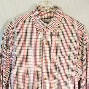 Carhartt Buttondown Shirt Men's Size M Rainbow checks Long Sleeve